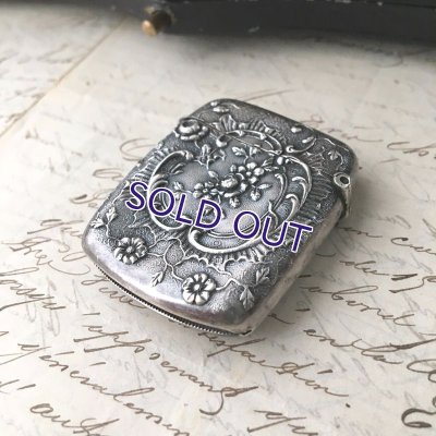 画像7: 銀製花とロカイユ模様のマッチケースB