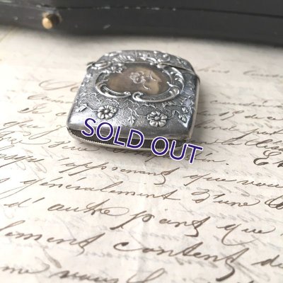 画像8: 銀製花とロカイユ模様のマッチケースB