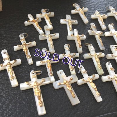 画像4: 小さなマザーオブパールのクロス25個セット