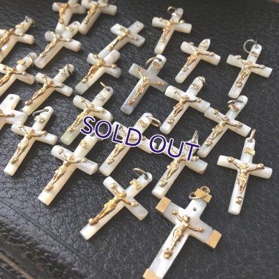 画像9: 小さなマザーオブパールのクロス25個セット