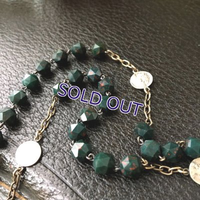 画像5: ブラッドストーンのシルバーロザリオ