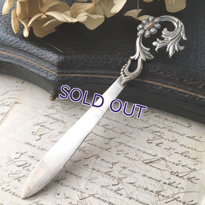 画像4: アカンサスと花とクローバーのレターナイフ