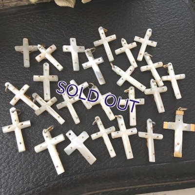 画像3: 小さなマザーオブパールのクロス25個セット