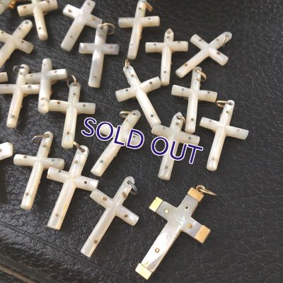 画像7: 小さなマザーオブパールのクロス25個セット