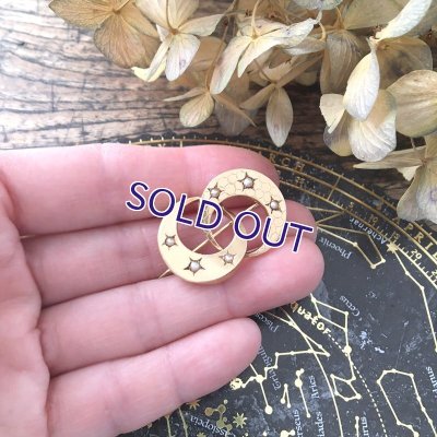 画像9: 18金 月とパールの三日月ブローチ