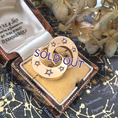 画像3: 18金 月とパールの三日月ブローチ