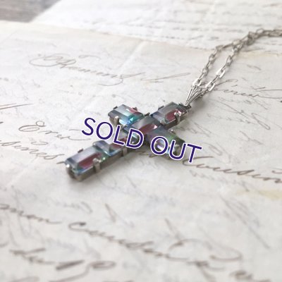 画像3: アイリスガラスのクロスペンダントB