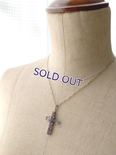 画像9: アイリスガラスのクロスペンダントB