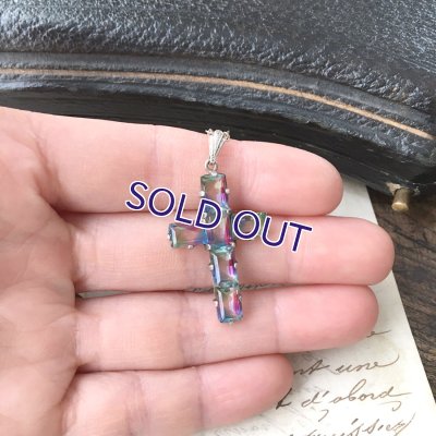 画像8: アイリスガラスのクロスペンダントB