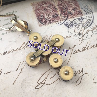 画像3: アイリスガラスのクロスペンダント（トリコロール）