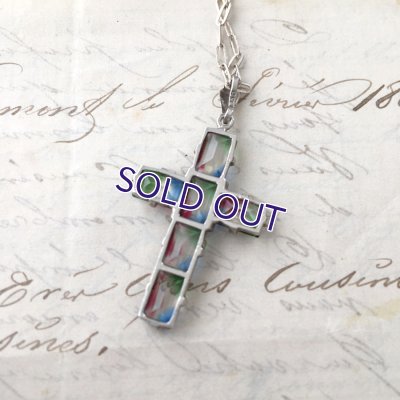 画像5: アイリスガラスのクロスペンダントB