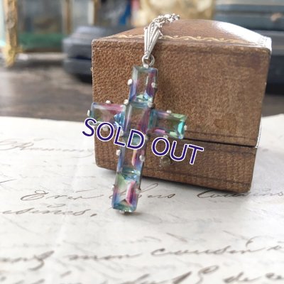 画像7: アイリスガラスのクロスペンダントB