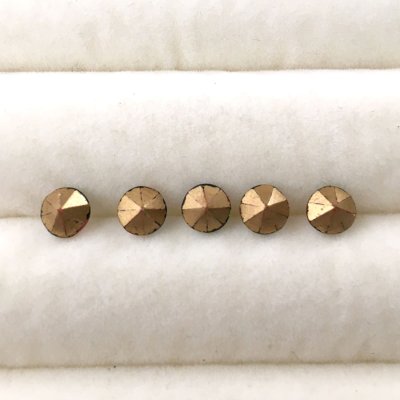 画像6: ウランアイリスガラス　ラウンドバックフォイル有（5.8mm）