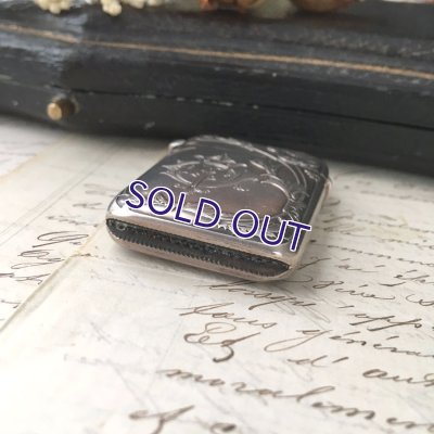 画像5: 銀製アールヌーボー ポピーのマッチケース