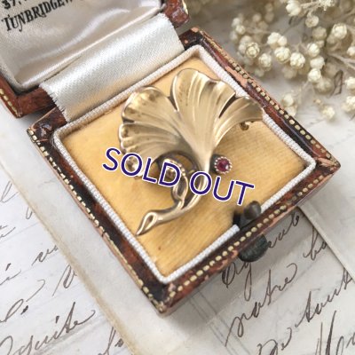 画像5: FIX イチョウとルビーのブローチ