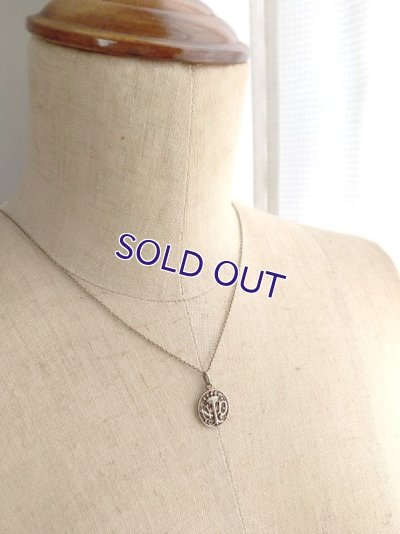 画像7: 銀製 NDの小さなペンダントトップ