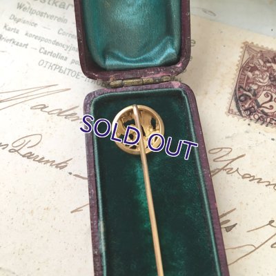 画像6: FIX ヤドリギとルビーガラスのゴールドピン