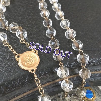 画像4: 水晶のゴールドフィルドロザリオ