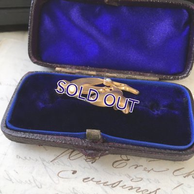 画像5: FIX ヤドリギとパールのゴールドブローチB