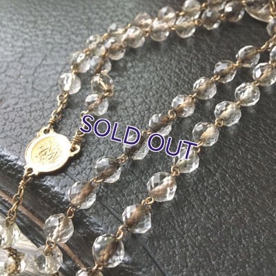 画像9: 水晶のゴールドフィルドロザリオ