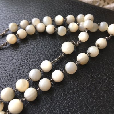 画像9: マザーオブパールのシルバーロザリオC