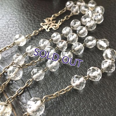 画像8: クリスタルガラスのヴェルメイユロザリオ