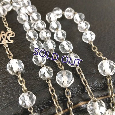 画像7: クリスタルガラスのヴェルメイユロザリオ