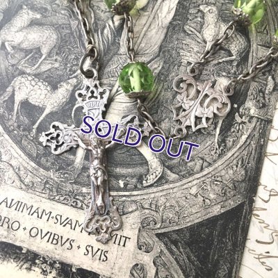 画像5: グリーンウランガラスロザリオ