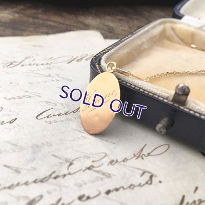 画像5: 金18 小さな花の彫金ペンダント