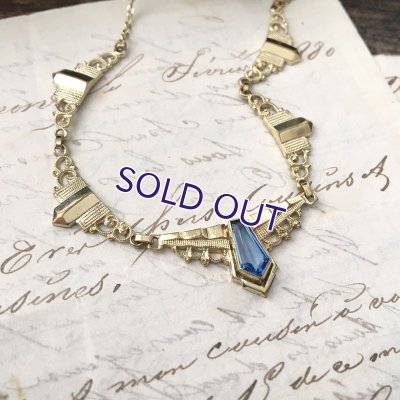 画像5: アールデコ様式のゴールドネックレス