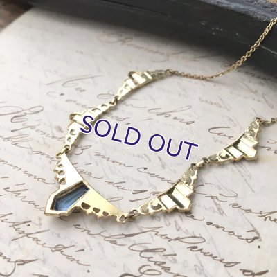 画像3: アールデコ様式のゴールドネックレス