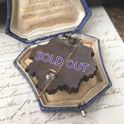 画像7: 鳩と花と葡萄のボーカナイトブローチ