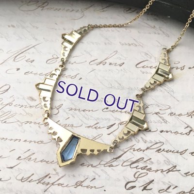 画像4: アールデコ様式のゴールドネックレス