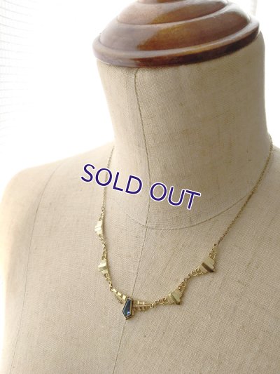 画像8: アールデコ様式のゴールドネックレス