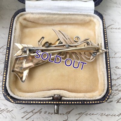 画像7: Mとアローのハンドブローチ