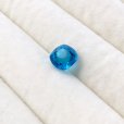 画像2: アンティークブルーガラスストーン クッション 濃色 約8.5mm (2)