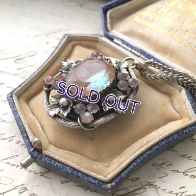 画像5: 葡萄の葉とパールのサフィレットロケットペンダント