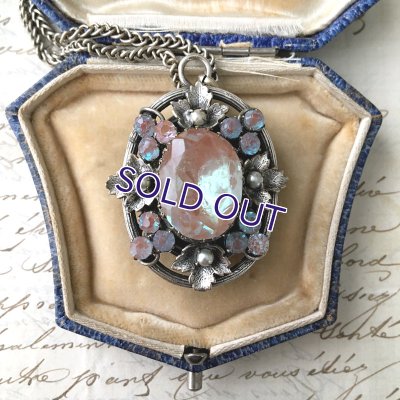 画像4: 葡萄の葉とパールのサフィレットロケットペンダント