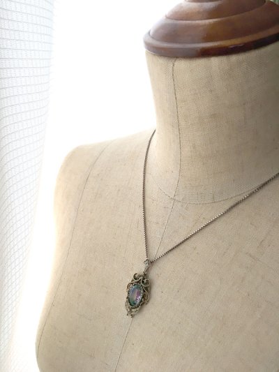 画像10: アイリスガラスのフィリグリーペンダント