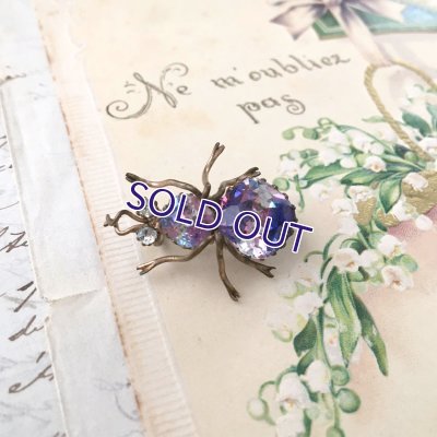 画像9: アイリスガラスのバグブローチB