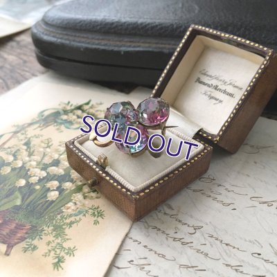 画像3: 初期アイリスガラスのクローバーブローチD