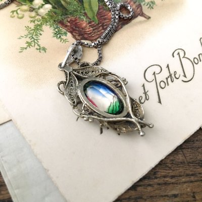 画像6: アイリスガラスのフィリグリーペンダント