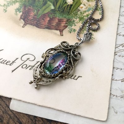 画像4: アイリスガラスのフィリグリーペンダント