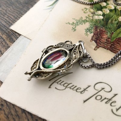 画像7: アイリスガラスのフィリグリーペンダント