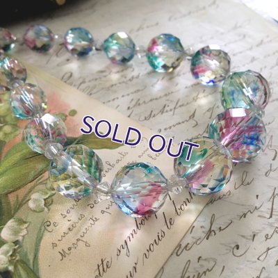 画像11: アイリスガラスのビーズネックレスC