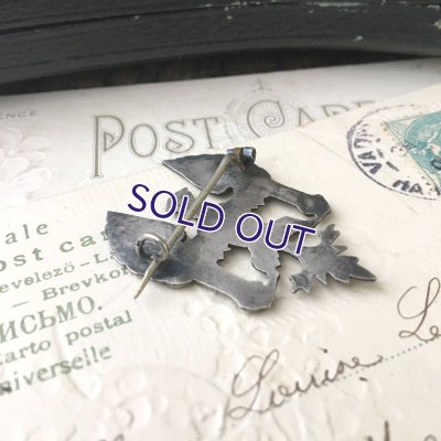 画像5: 銀製 ブザンソン紋章のブローチ