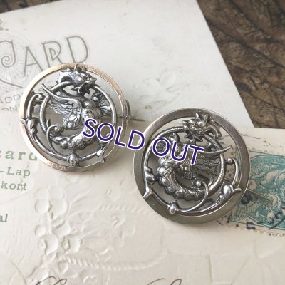 画像3: グリフォンのシルバーブローチ