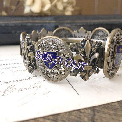 画像3: フルールドリスとジャンヌダルク紋章のバングル