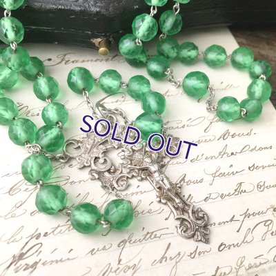 画像11: グリーンウランガラスロザリオ