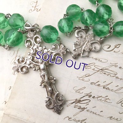 画像7: グリーンウランガラスロザリオ